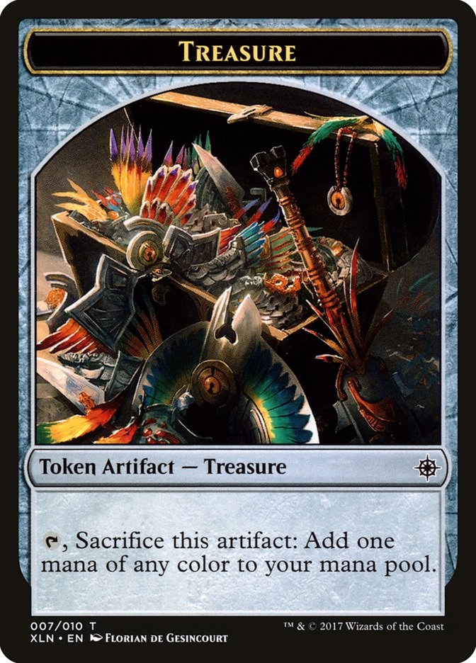 Treasure Token (007/010) [Ixalan Tokens] | Good Games Morley