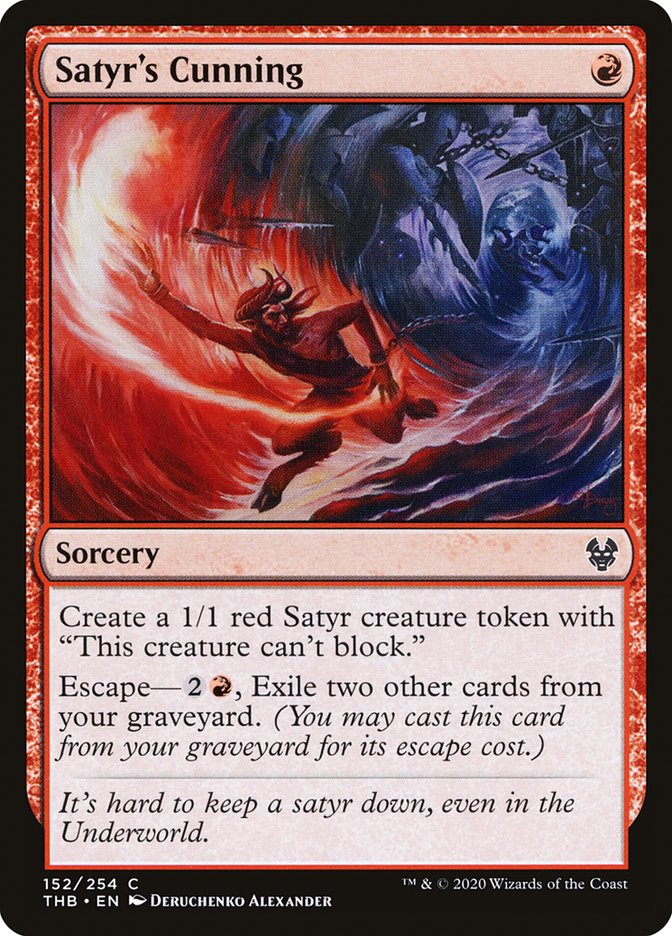 Satyr's Cunning 152/254 (Theros Beyond Death)  - Foil | Good Games Morley