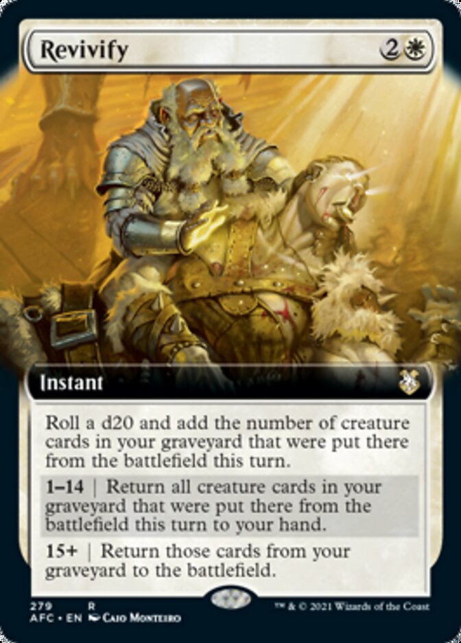Revivify (Extended Art) [Dungeons & Dragons: Adventures in the Forgotten Realms Commander] | Good Games Morley