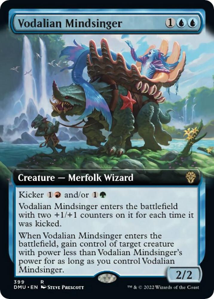Vodalian Mindsinger Extended Art 399/281 (Dominaria United)  - Foil | Good Games Morley