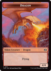 Reliquary Dragon // Dragon (0011) Double-Sided Token [Tarkir: Dragonstorm Tokens] | Good Games Morley