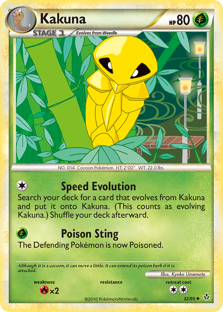 Kakuna (32/95) [HeartGold & SoulSilver: Unleashed] | Good Games Morley