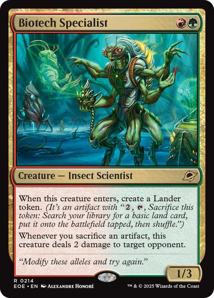 Biotech Specialist 214/276 (Edge of Eternities)  - Foil | Good Games Morley