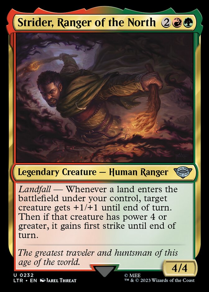 Strider, Ranger of the North 232/281 (Universes Beyond: The Lord of the Rings: Tales of Middle-earth)  - Foil | Good Games Morley