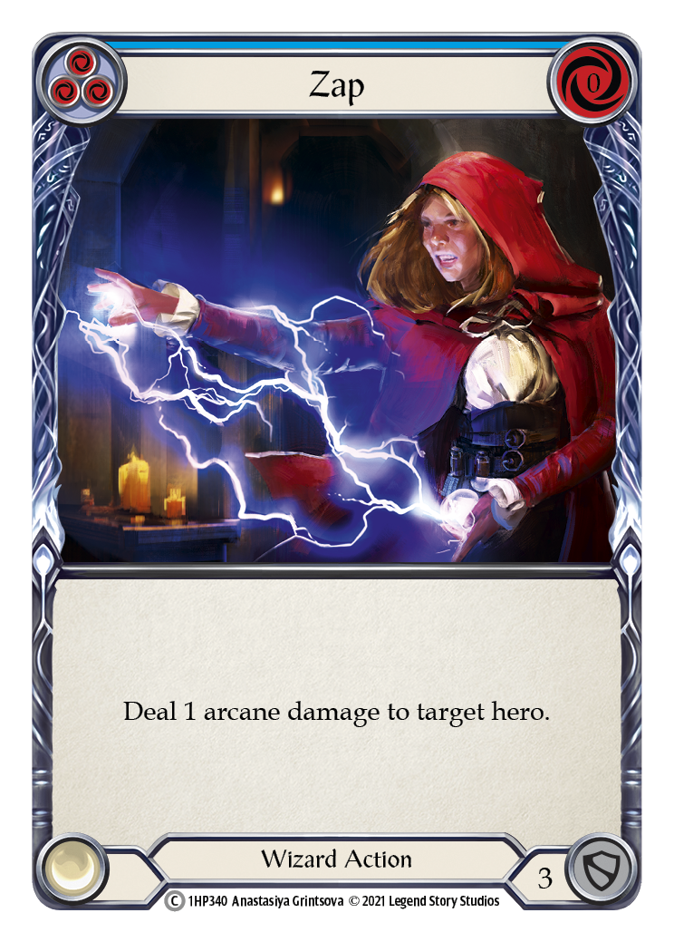 Zap (Blue) [1HP340] (History Pack 1) | Good Games Morley