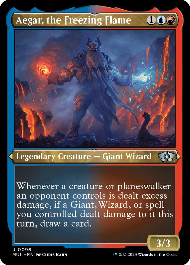 Aegar, the Freezing Flame 96/65 (March of the Machine: Multiverse Legends)  - Etched Foil | Good Games Morley