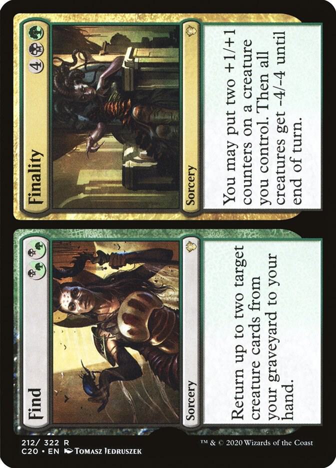Find // Finality 212/322 (Commander 2020)  | Good Games Morley