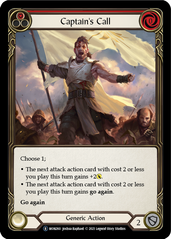 Captain's Call (Red) [U-MON260-RF] (Monarch Unlimited)  Unlimited Rainbow Foil | Good Games Morley