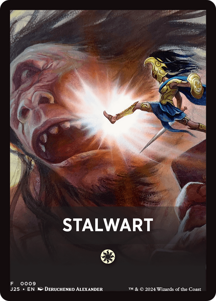 Stalwart Theme Card [Foundations Jumpstart Front Cards] | Good Games Morley