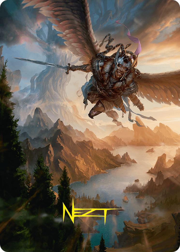 Youthful Valkyrie Art Card (28/54) (Gold-Stamped Signature) [Foundations Art Series] | Good Games Morley