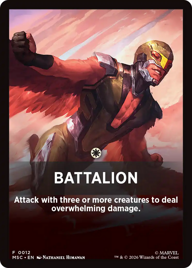 Battalion Theme Card [Marvel Super Heroes Commander] | Good Games Morley