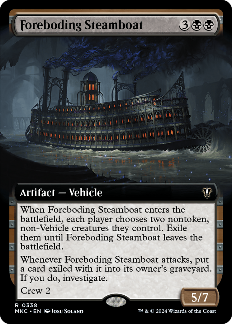 Foreboding Steamboat (Extended Art) [Murders at Karlov Manor Commander] | Good Games Morley