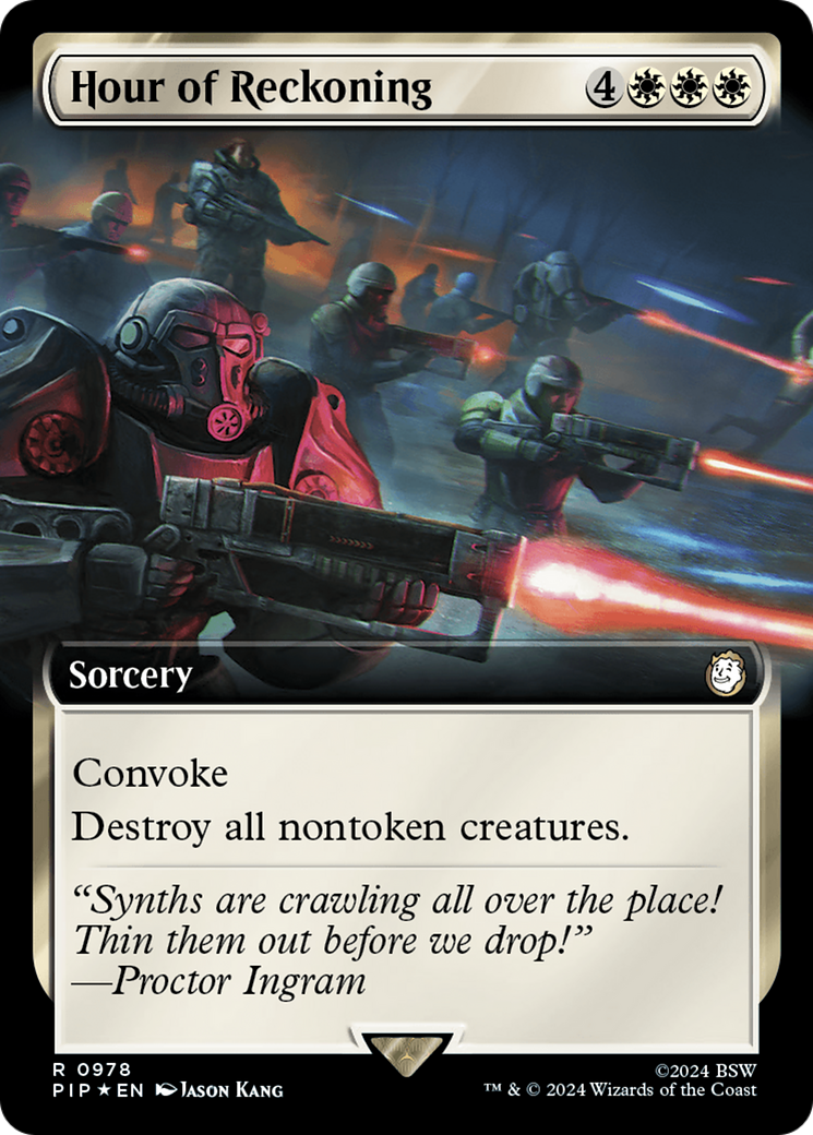 Hour of Reckoning (Extended Art) (Surge Foil) [Fallout] | Good Games Morley