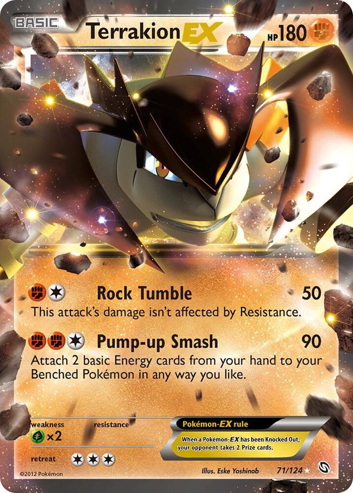 Terrakion EX 71/124 (Dragons Exalted)  - Holofoil | Good Games Morley