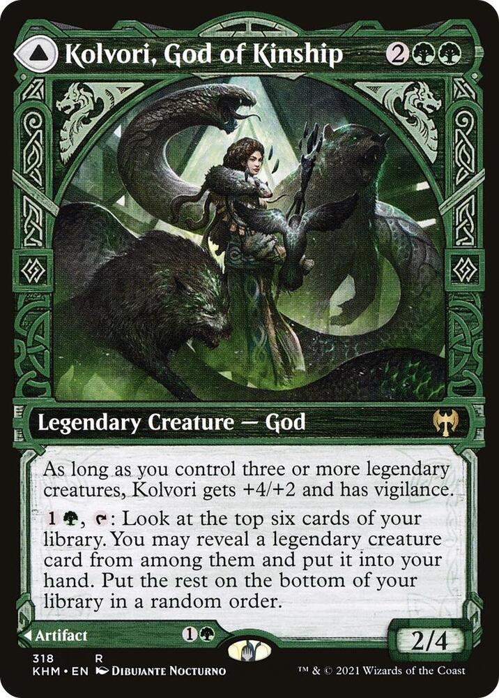 Kolvori, God of Kinship //  The Ringhart Crest 318/285 (Kaldheim)  - Showcase | Good Games Morley