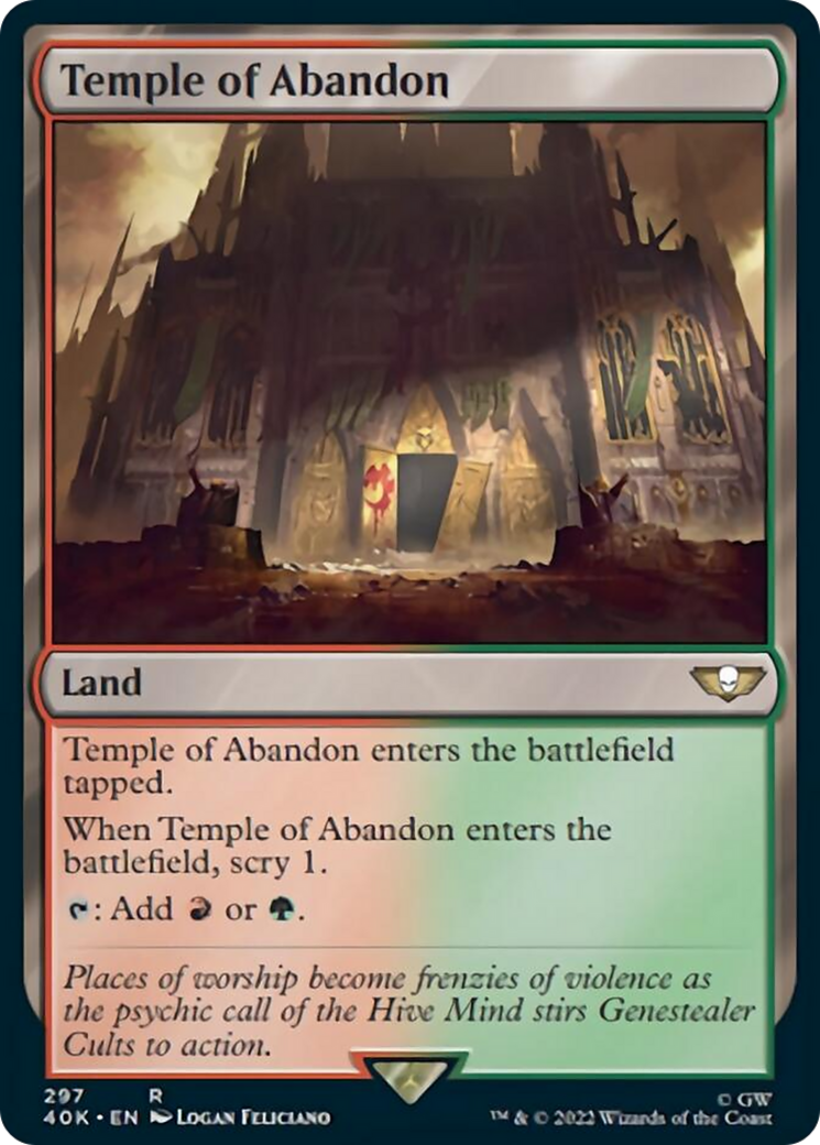 Temple of Abandon (Surge Foil) [Warhammer 40,000] | Good Games Morley