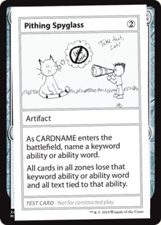 Pithing Spyglass (2021 Edition) [Mystery Booster Playtest Cards] | Good Games Morley