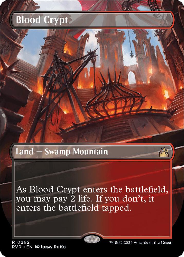 Blood Crypt 292/291 (Ravnica Remastered)  - Borderless Foil | Good Games Morley