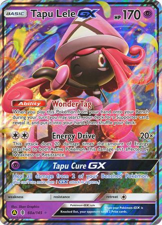 Tapu Lele GX (60a/145) (Alternate card) (Jumbo Card) [Sun & Moon: Guardians Rising] | Good Games Morley
