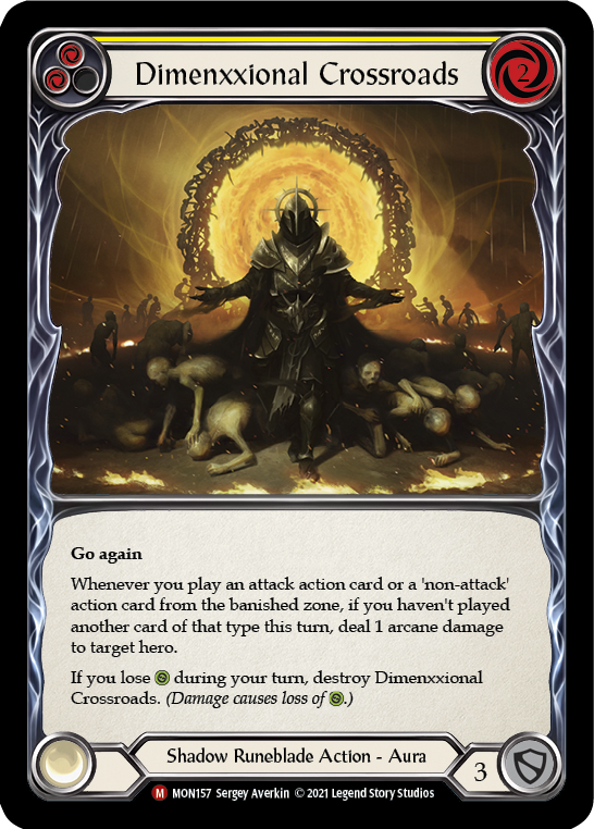 Dimenxxional Crossroads [MON157-RF] (Monarch)  1st Edition Rainbow Foil | Good Games Morley