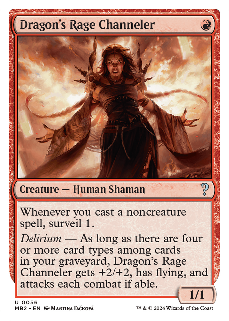 Dragon's Rage Channeler (White Border) [Mystery Booster 2] | Good Games Morley