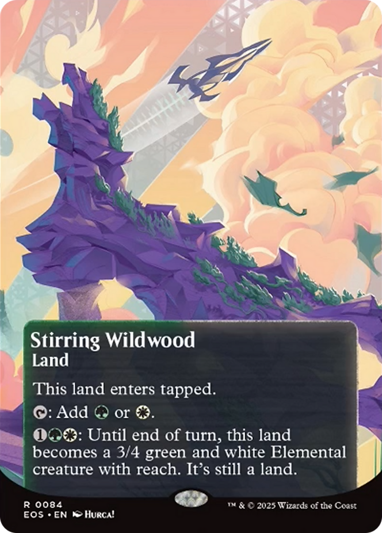 Stirring Wildwood (0084) (Borderless) [Edge of Eternities: Stellar Sights] | Good Games Morley