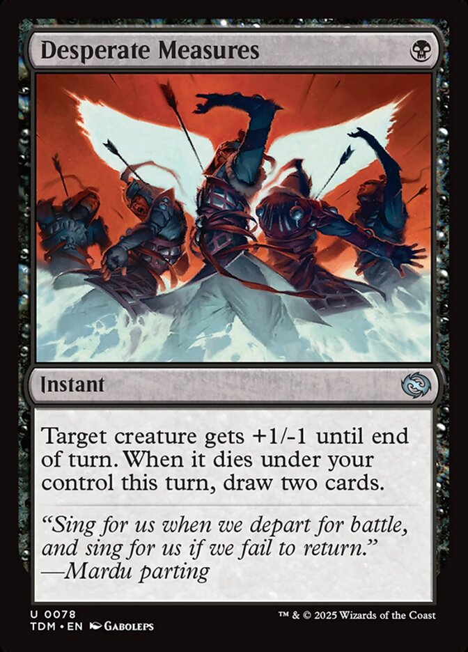 Desperate Measures 78/291 (Tarkir: Dragonstorm)  - Foil | Good Games Morley
