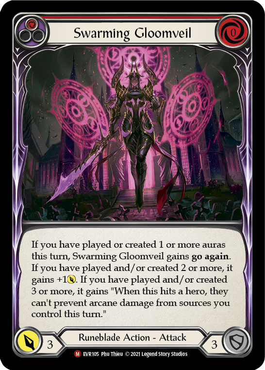Swarming Gloomveil [EVR105] (Everfest)  1st Edition Rainbow Foil | Good Games Morley