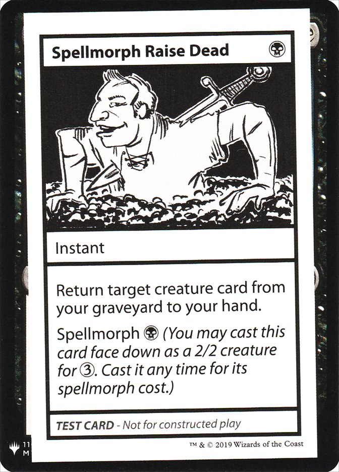 Spellmorph Raise Dead [Mystery Booster Playtest Cards] | Good Games Morley