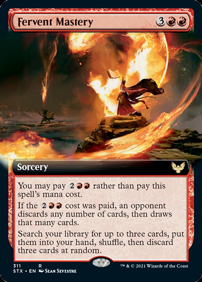 Fervent Mastery (Extended Art) [Strixhaven: School of Mages] | Good Games Morley