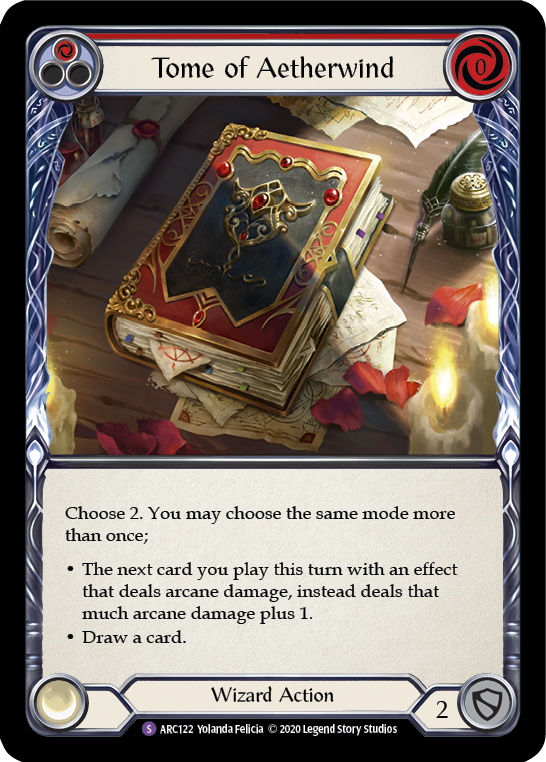Tome of Aetherwind [U-ARC122] (Arcane Rising Unlimited)  Unlimited Normal | Good Games Morley