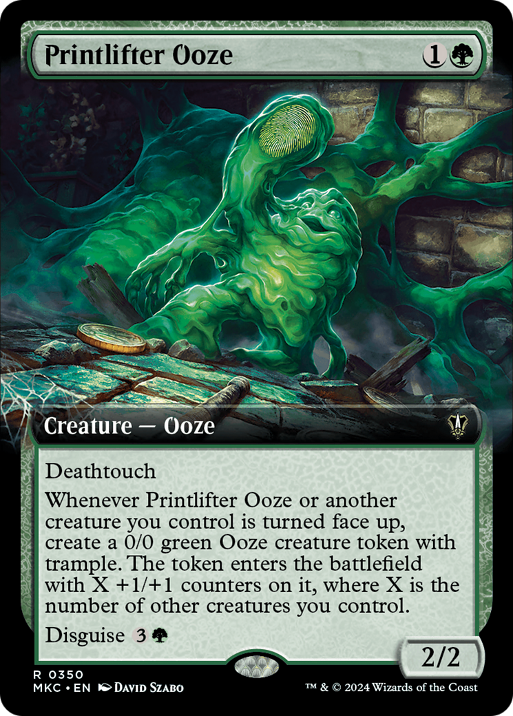 Printlifter Ooze (Extended Art) [Murders at Karlov Manor Commander] | Good Games Morley