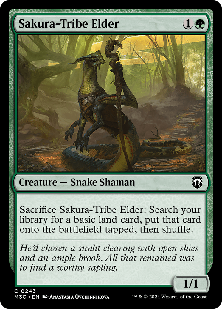 Sakura-Tribe Elder (Ripple Foil) [Modern Horizons 3 Commander] | Good Games Morley