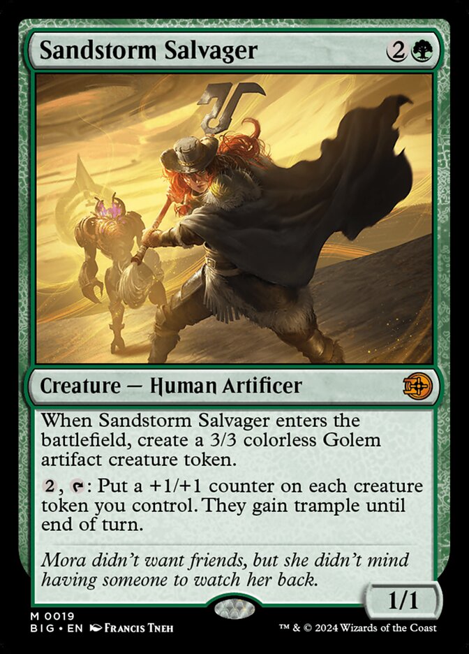 Sandstorm Salvager 19 (Outlaws of Thunder Junction: The Big Score)  - Foil | Good Games Morley