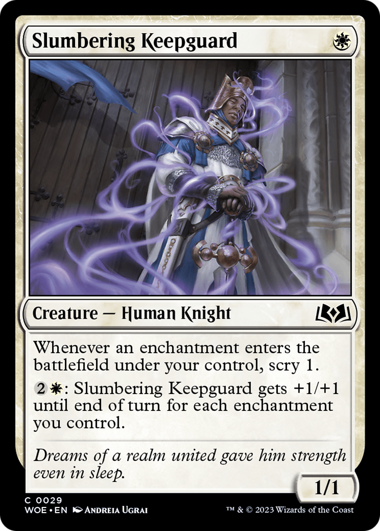 Slumbering Keepguard [Wilds of Eldraine] | Good Games Morley