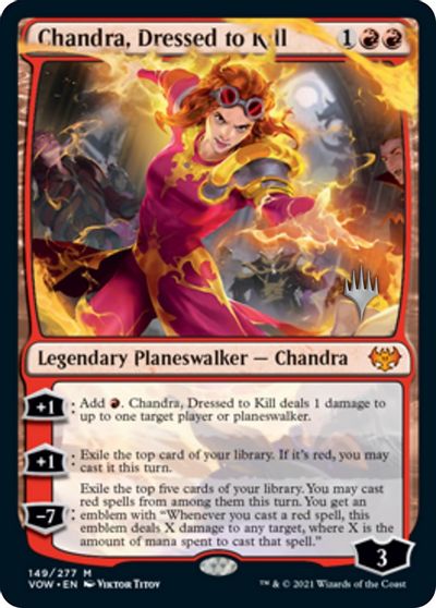 Chandra, Dressed to Kill (Promo Pack) [Innistrad: Crimson Vow Promos] | Good Games Morley