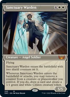 Sanctuary Warden Showcase 343 (Streets of New Capenna)  - Foil | Good Games Morley