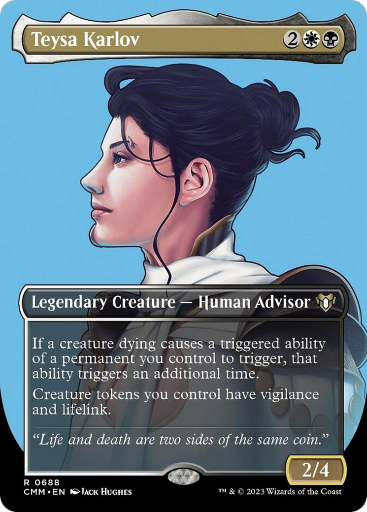 Teysa Karlov (Borderless Profile) [Commander Masters] | Good Games Morley