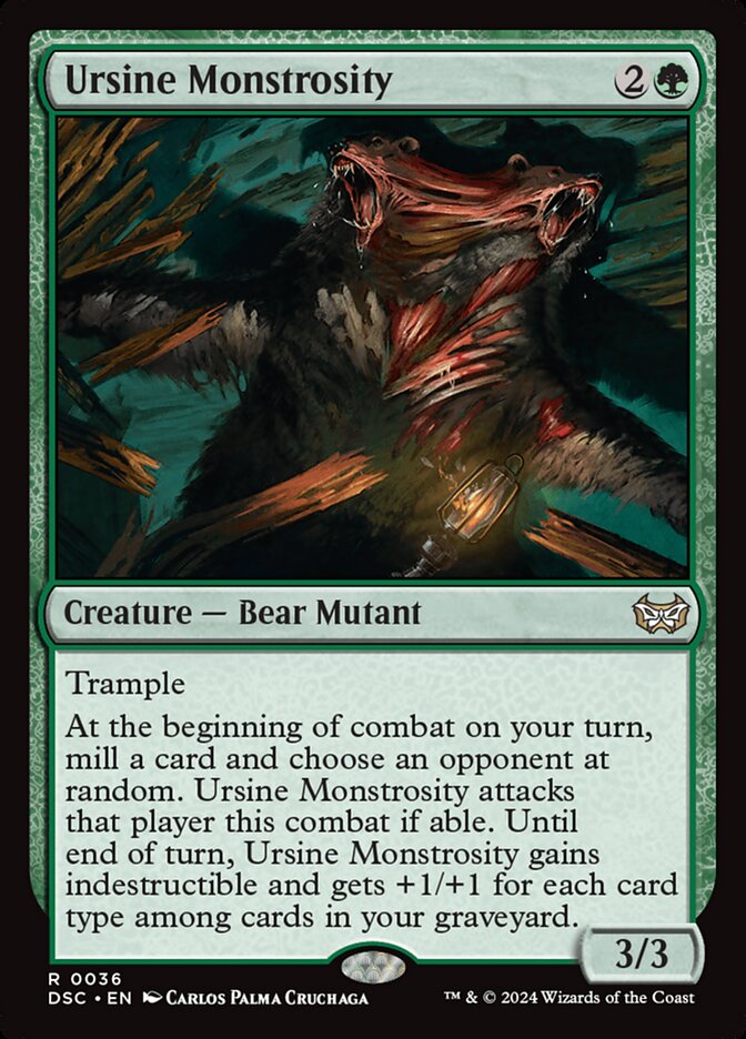 Ursine Monstrosity 36/40 (Commander: Duskmourn: House of Horror)  | Good Games Morley
