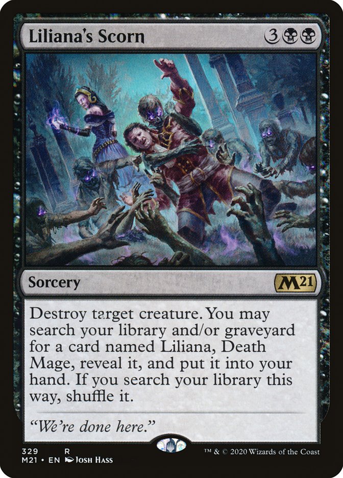 Liliana's Scorn 329 (Core Set 2021)  | Good Games Morley
