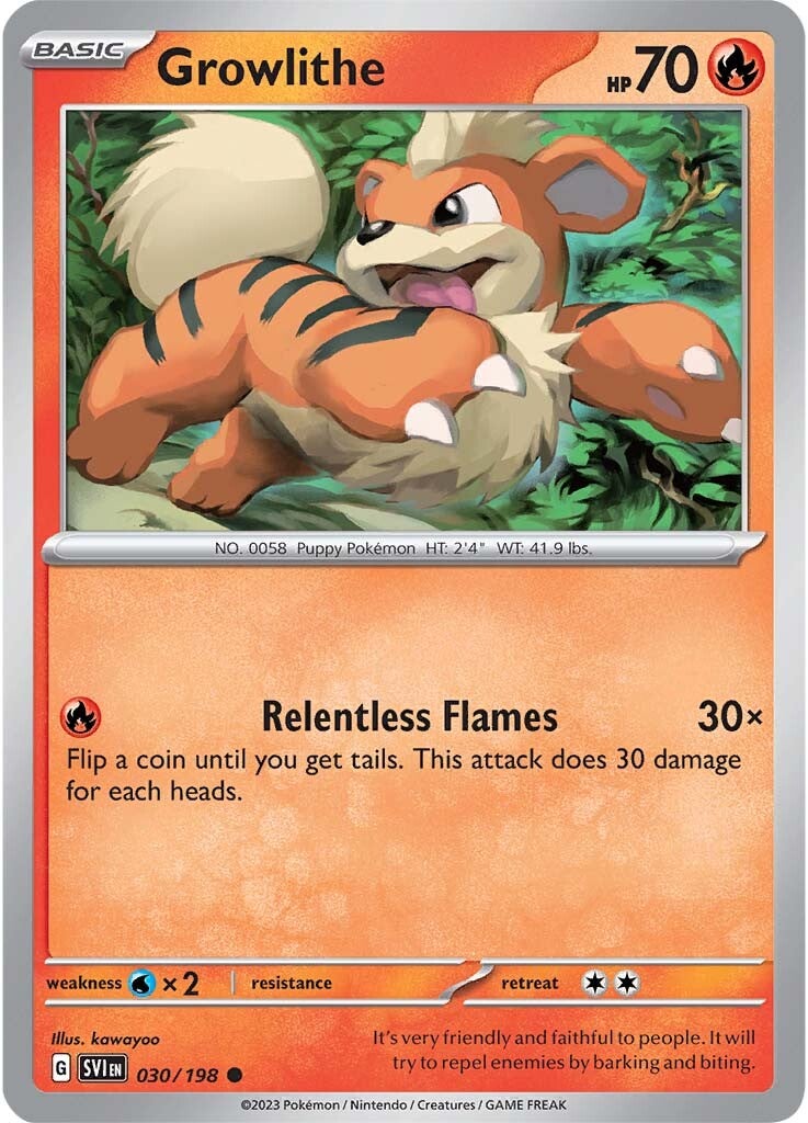 Growlithe (030/198) [Scarlet & Violet: Base Set] | Good Games Morley