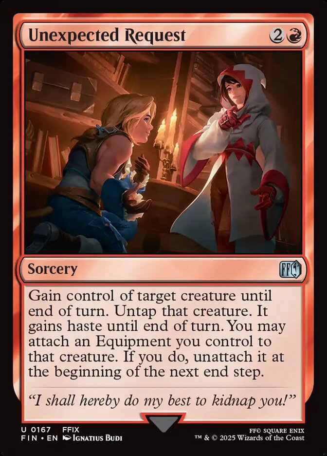 Unexpected Request 167/309 (FINAL FANTASY)  - Foil | Good Games Morley