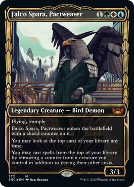 Falco Spara Pactweaver Gilded Foil 372/281 (Streets of New Capenna)  - Foil | Good Games Morley