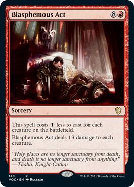 Blasphemous Act 143 (Commander: Innistrad: Crimson Vow)  | Good Games Morley