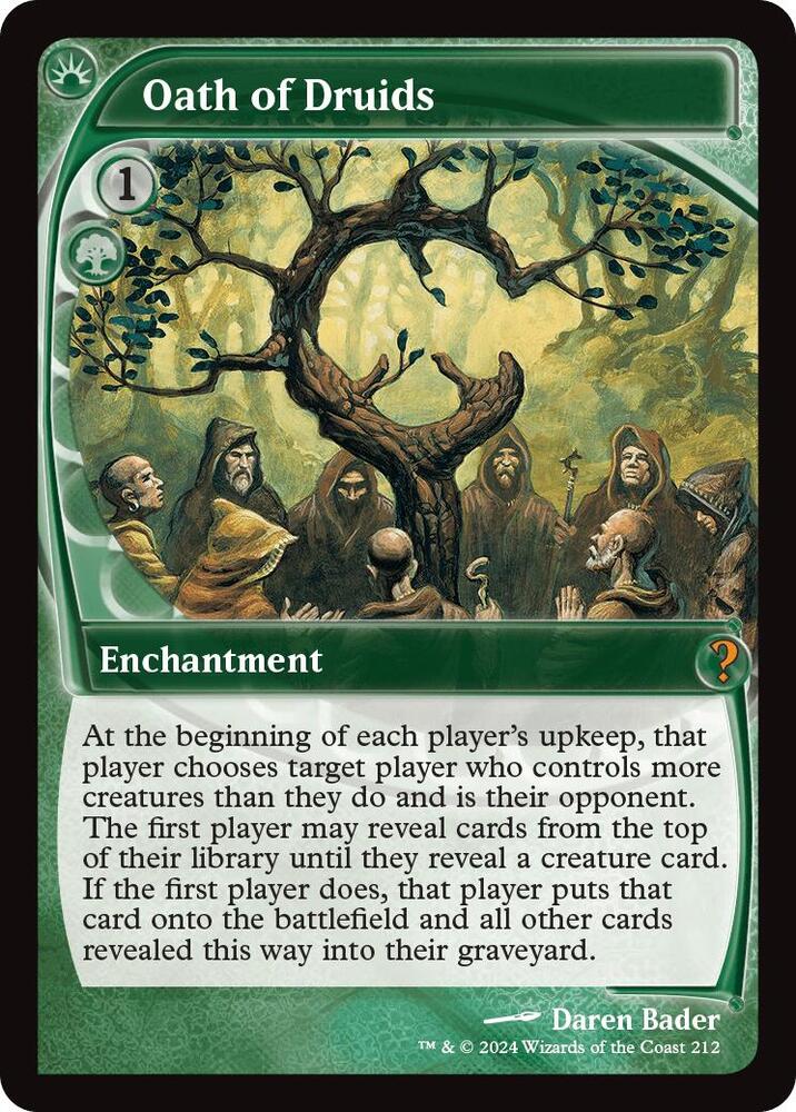 Oath of Druids 212/390 (Mystery Booster 2)  - Future Sight | Good Games Morley