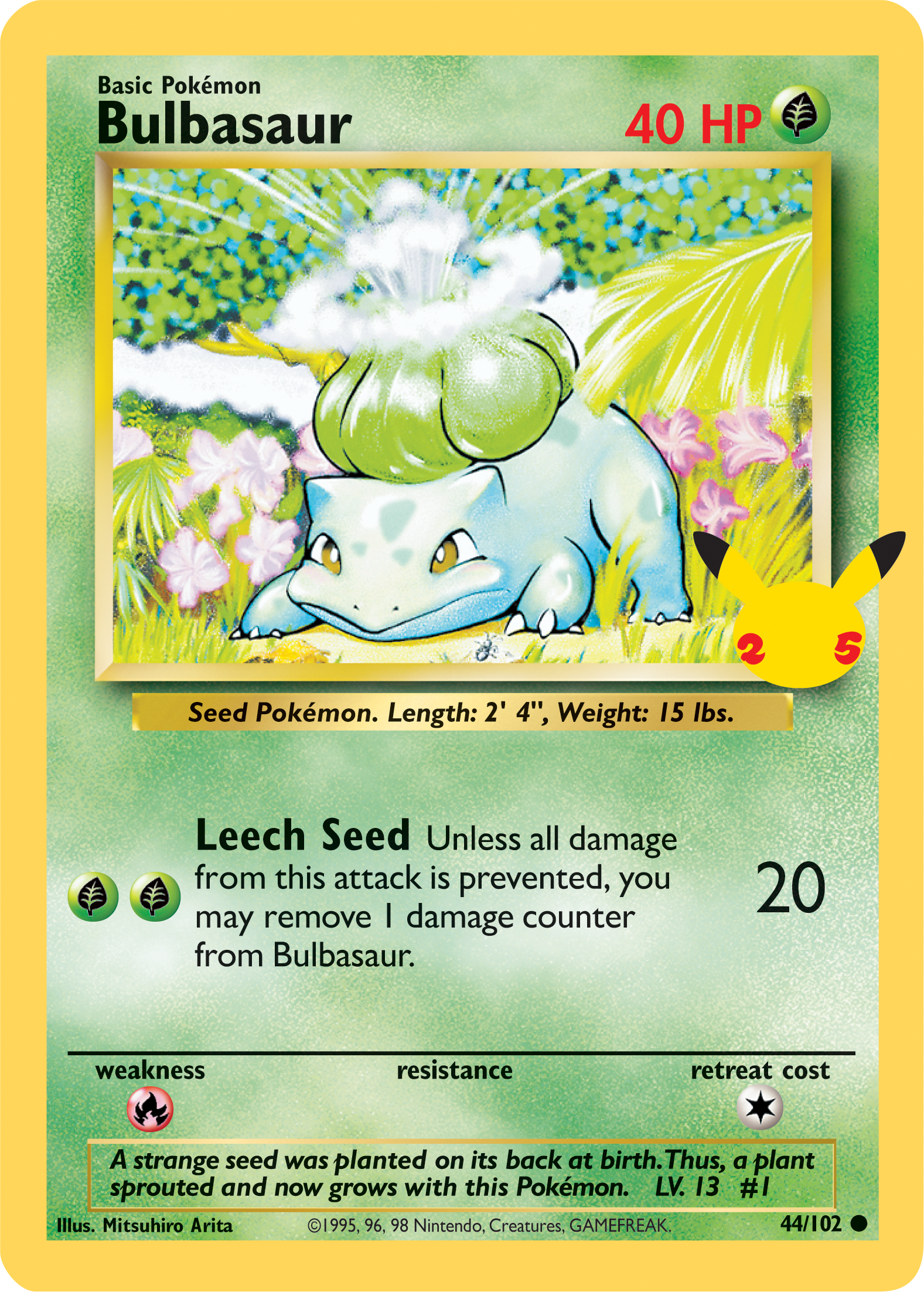 Bulbasaur (44/102) (Jumbo Card) [First Partner Pack] | Good Games Morley