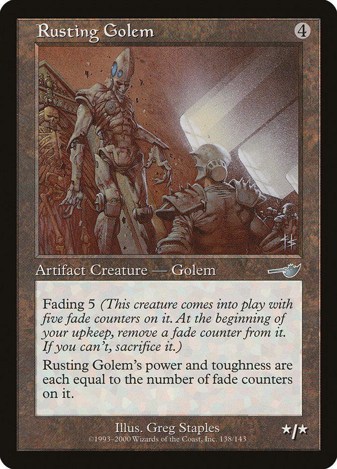 Rusting Golem 138/143 (Nemesis)  - Foil | Good Games Morley