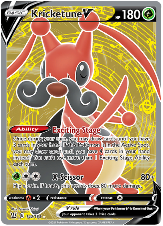 Kricketune V (142/163) [Sword & Shield: Battle Styles] | Good Games Morley