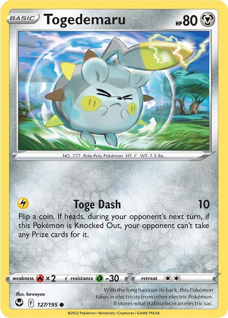 Togedemaru (127/195) [Sword & Shield: Silver Tempest] | Good Games Morley