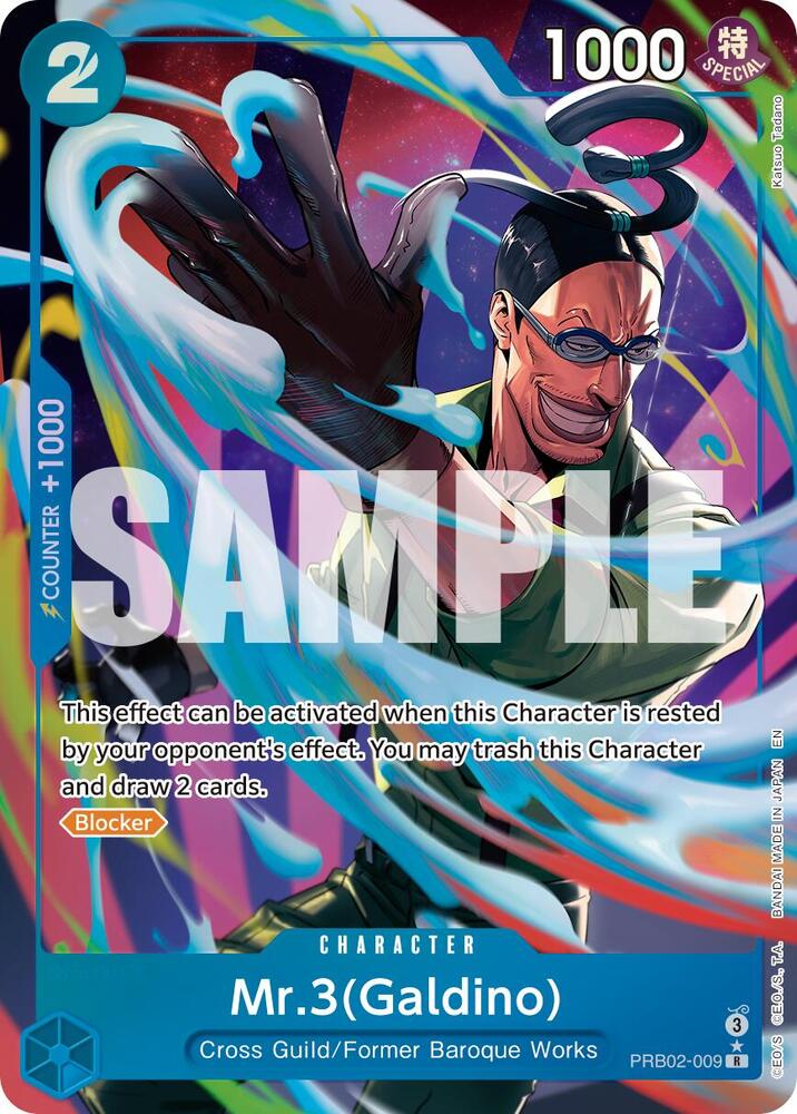 Mr.3(Galdino) PRB02-009 (Premium Booster -The Best- Vol. 2)  - Alternate Art Foil | Good Games Morley